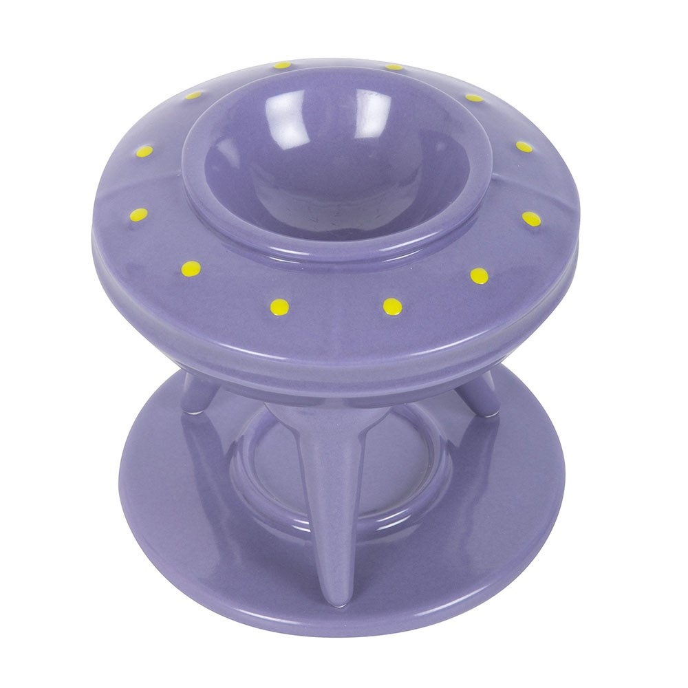 Something Different - UFO Wax Burner with Lime Alien Wax Melt Oil burner - Multicolours